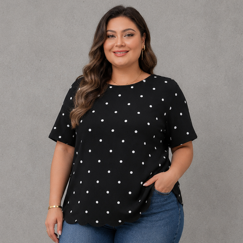 Polka Casual T Shirt