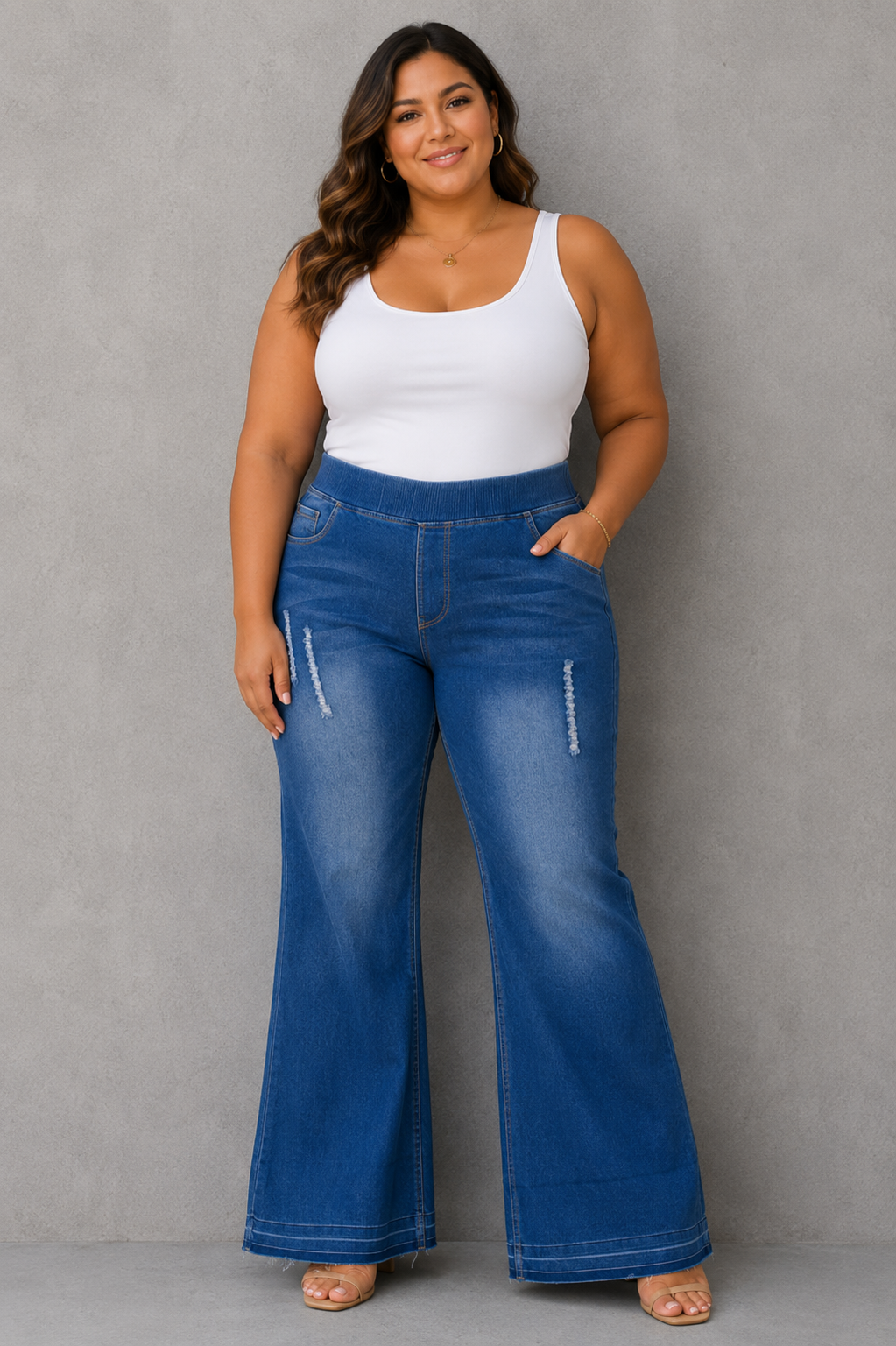 Stretch Distressed Jeggings