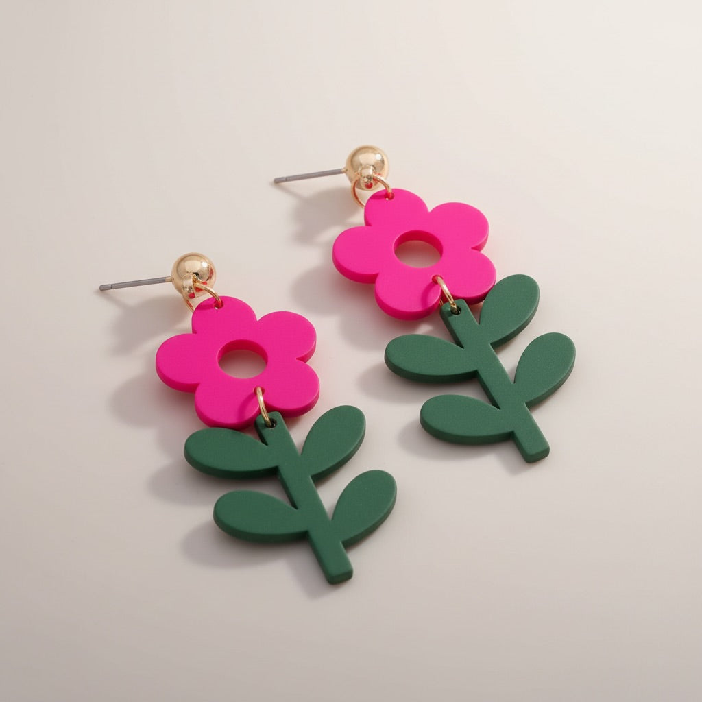 Flower Dangle Earrings
