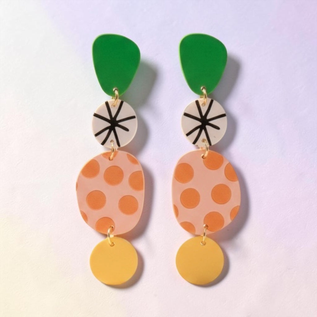 Abstract Drop Earring