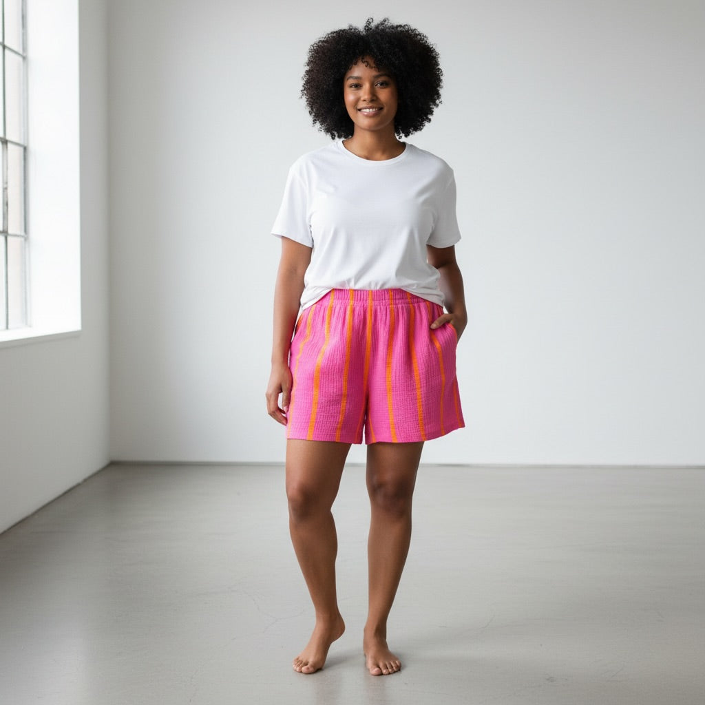 Pink & Orange Short