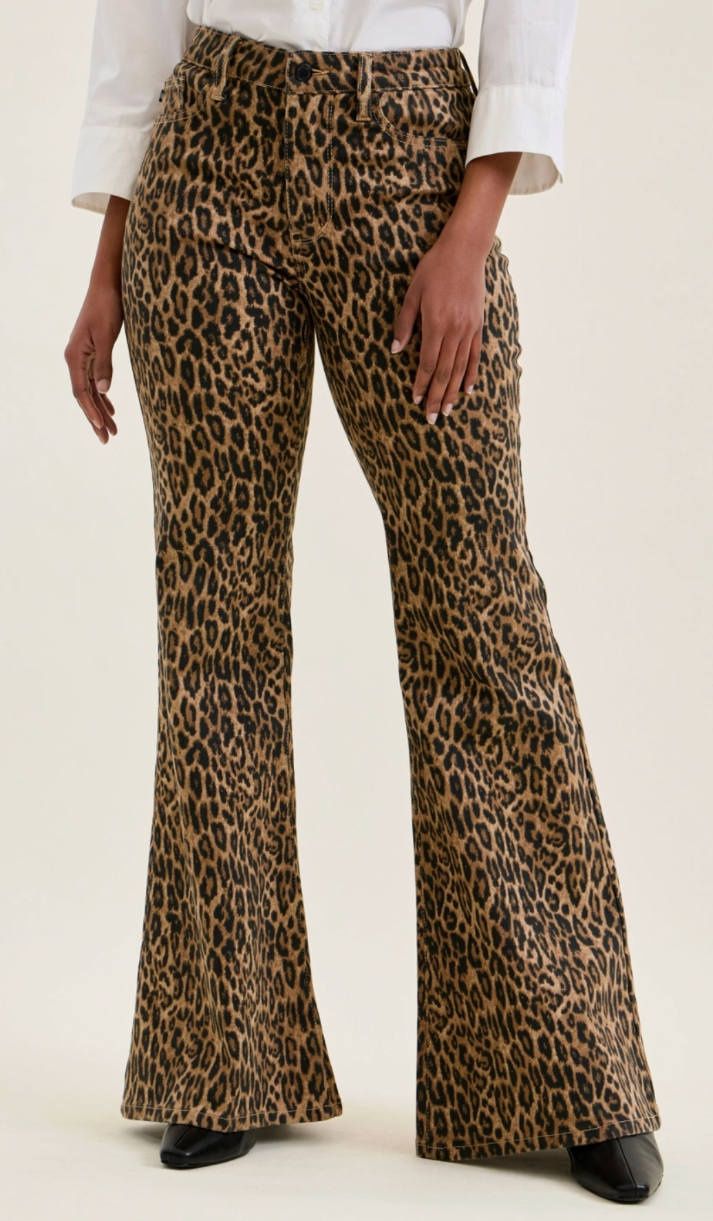 Jaqueline Flare Leopard Jean