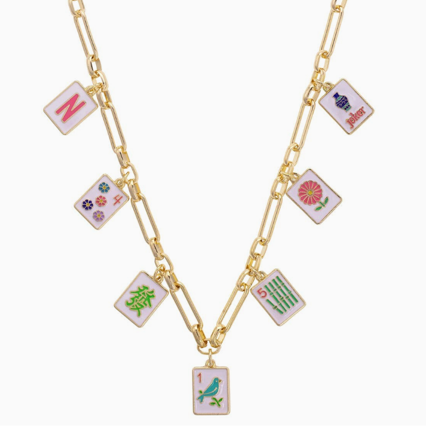 Going Mahjong Charm Necklace