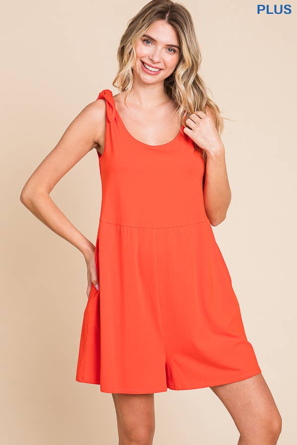 Shoulder Knot Romper