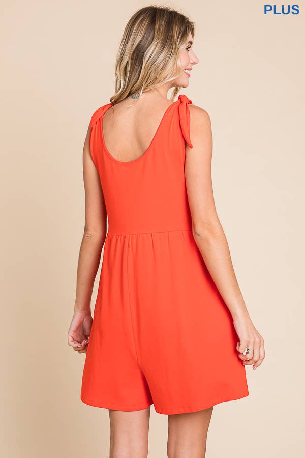 Shoulder Knot Romper