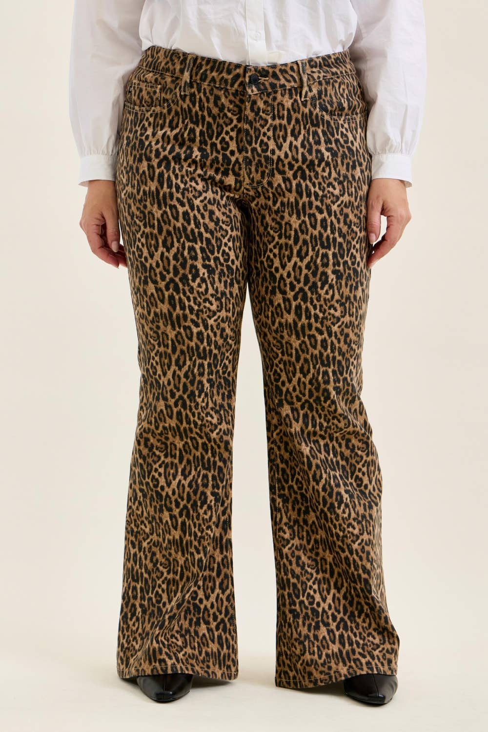 Jaqueline Flare Leopard Jeans