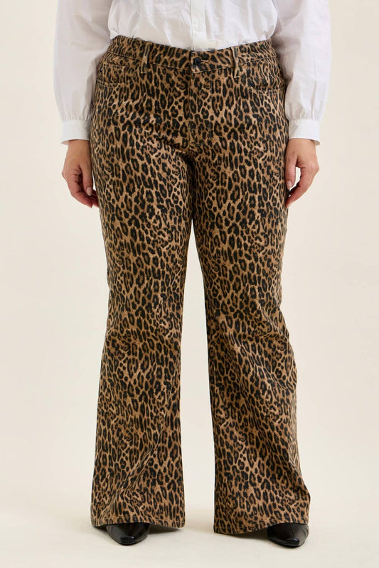Jaqueline Flare Leopard Jeans