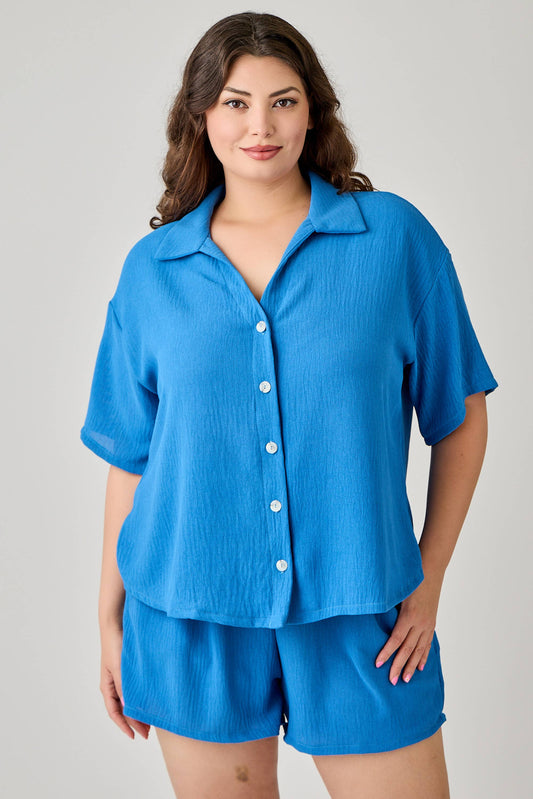 Linen Airflow Button Down Set