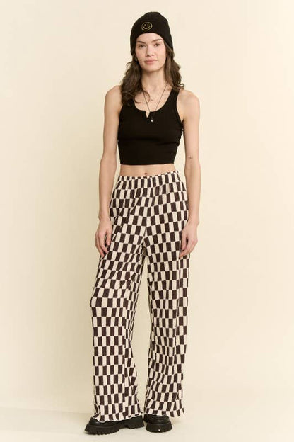 Retro Checkered Pants