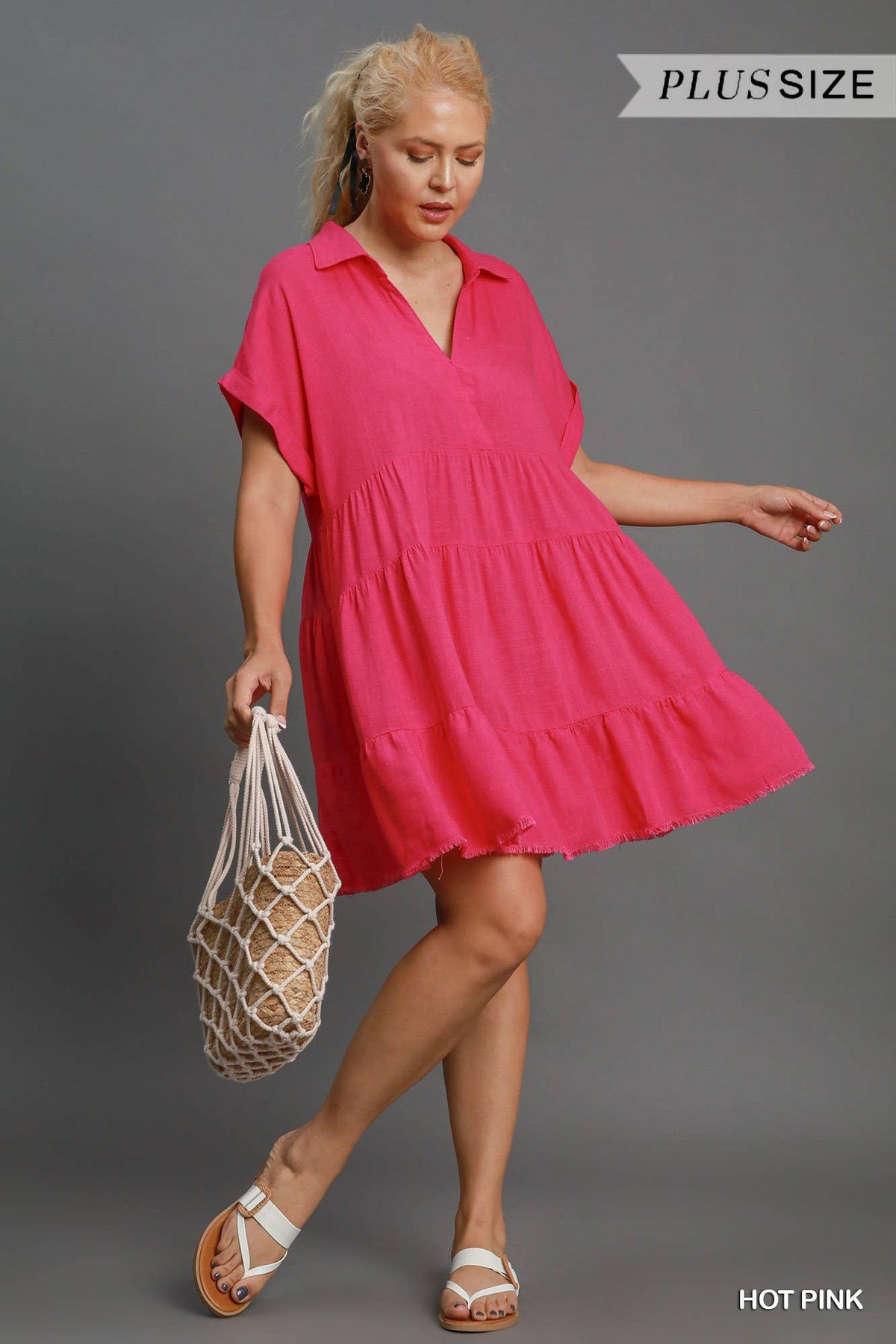 Linen Tiered Dress