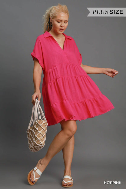 Linen Tiered Dress