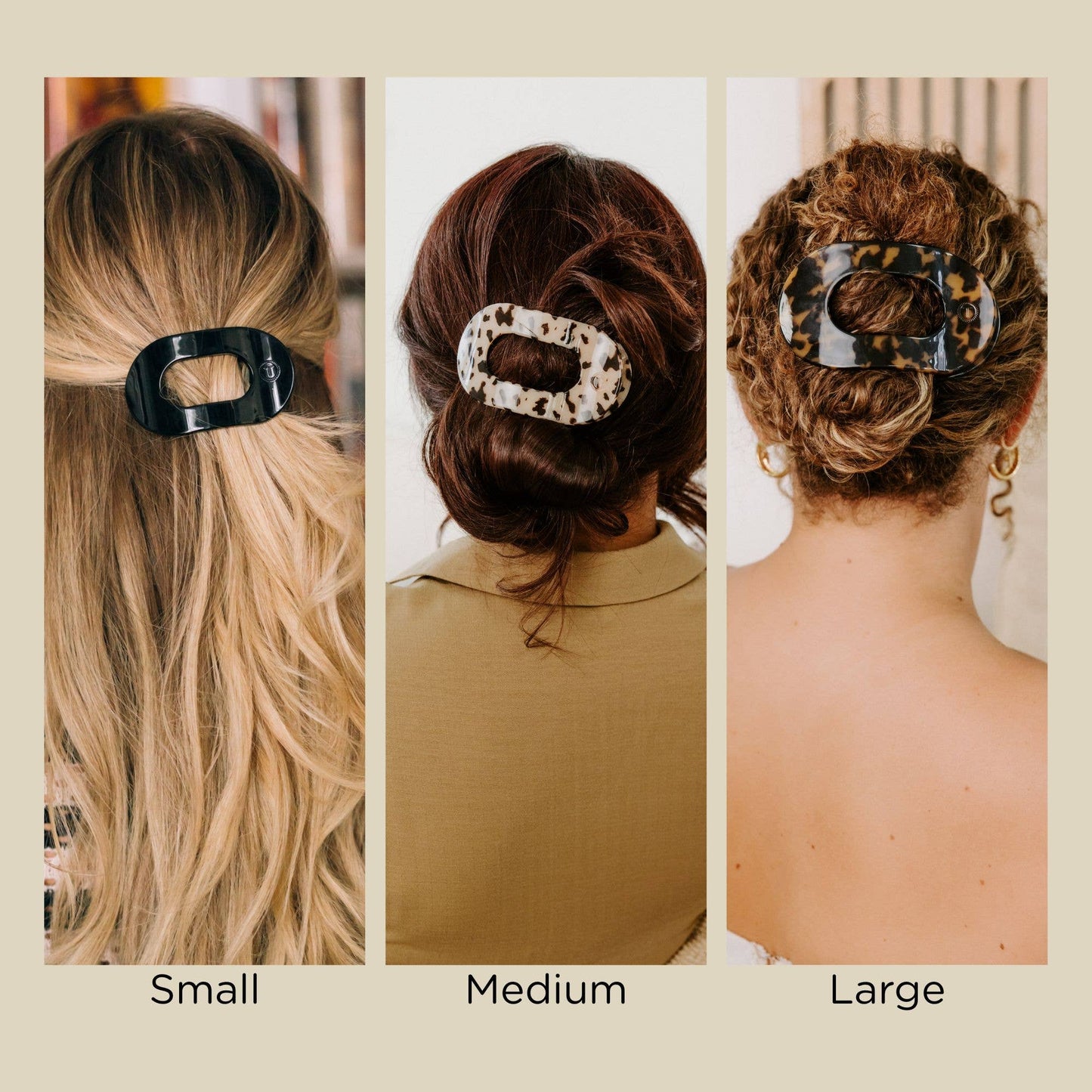 Flat Round Hair Clip | Small