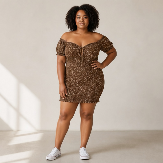 Peasant Top Bodycon Dress