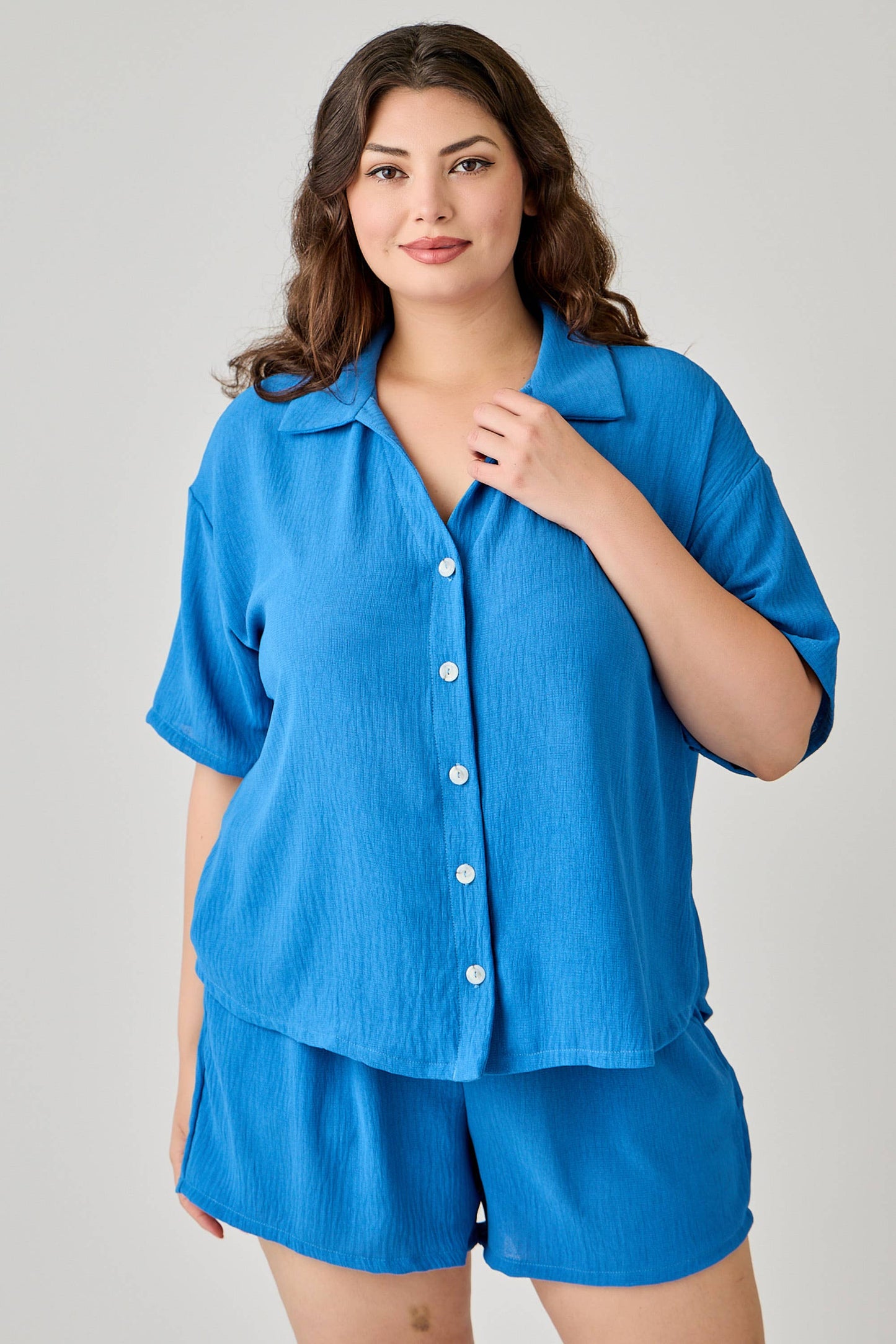 Linen Airflow Button Down Set