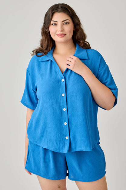 Linen Airflow Button Down Set