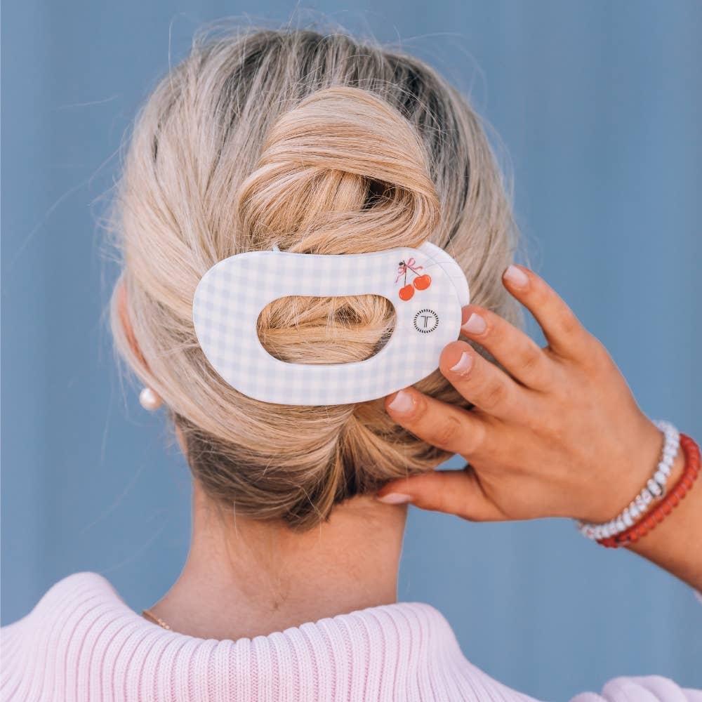 Flat Round Hair Clip | Large