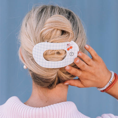 Flat Round Hair Clip | Large