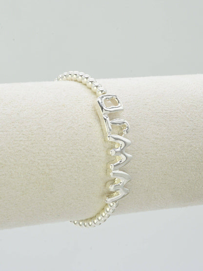 WWJD Beaded Stretch Bracelet