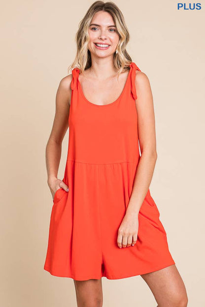 Shoulder Knot Romper