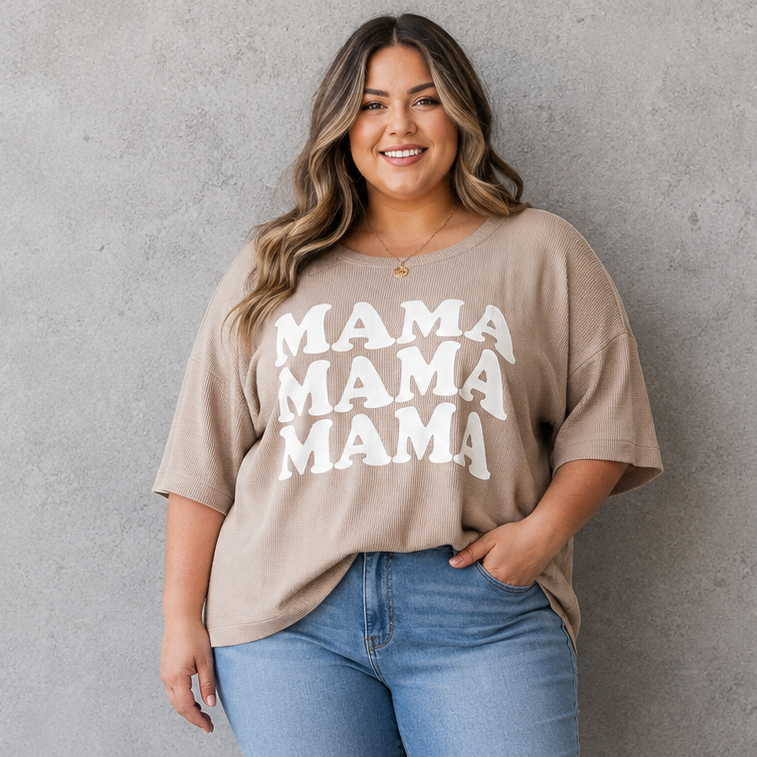 Mama Ribbed Shirt