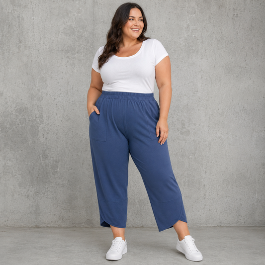Asymmetrical Hem Capris