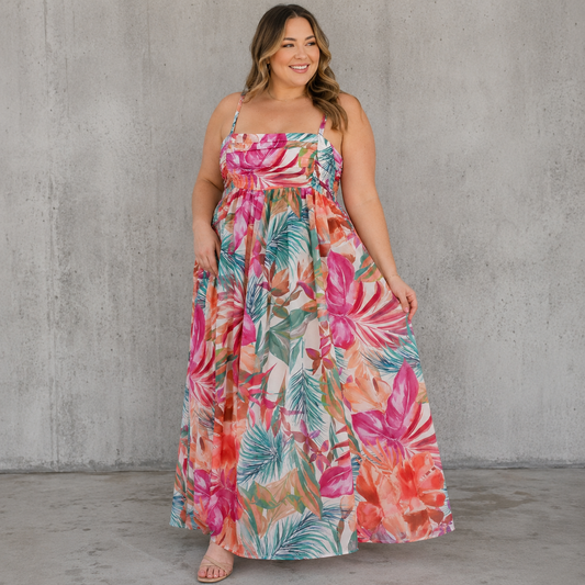 Floral Print Maxi Dress