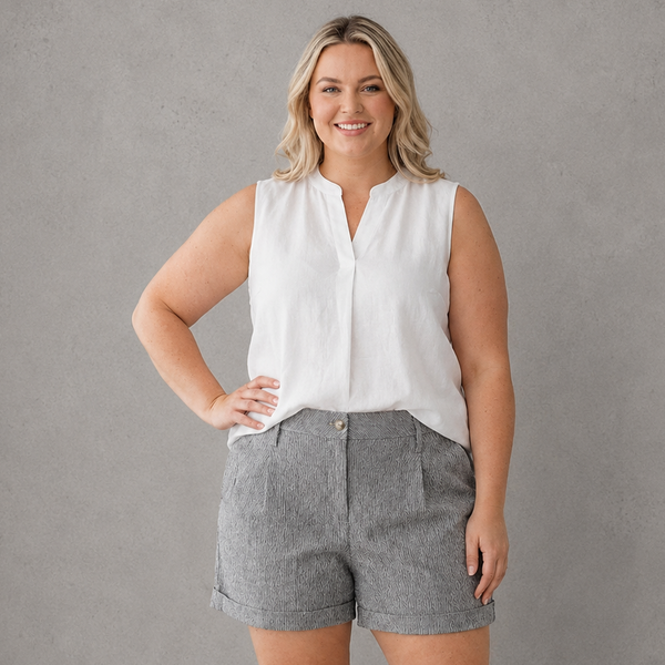 Striped Pocketed Shorts