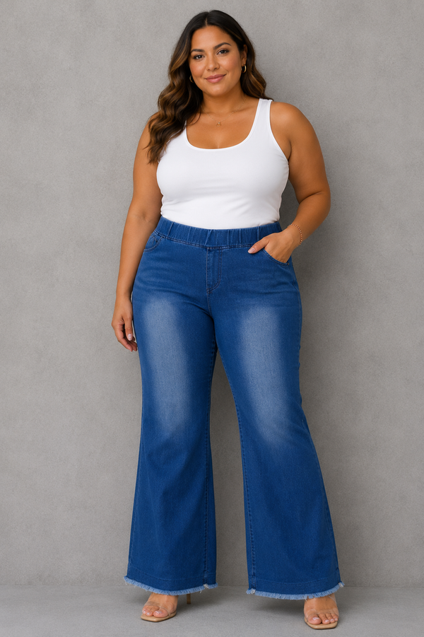 Stretch Distress Wash Jeggings