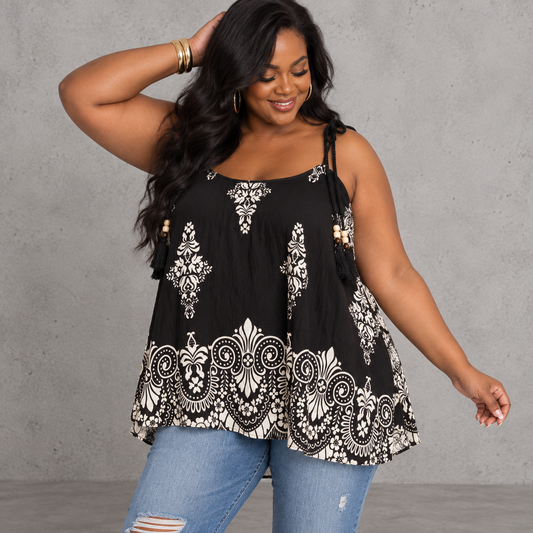 Handkerchief Hem Cami Top