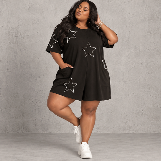 Star Patch Romper