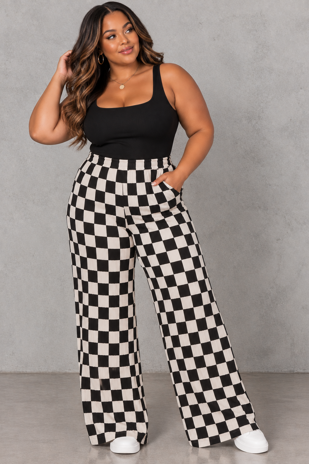 Retro Checkered Pants