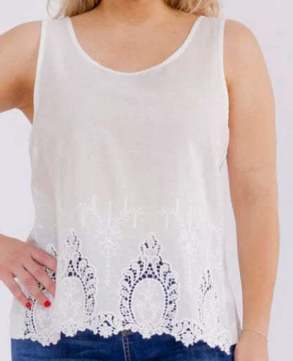 Crochet Button-Back Tank
