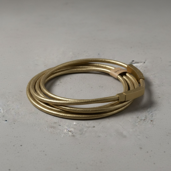 Leather wrap bracelet