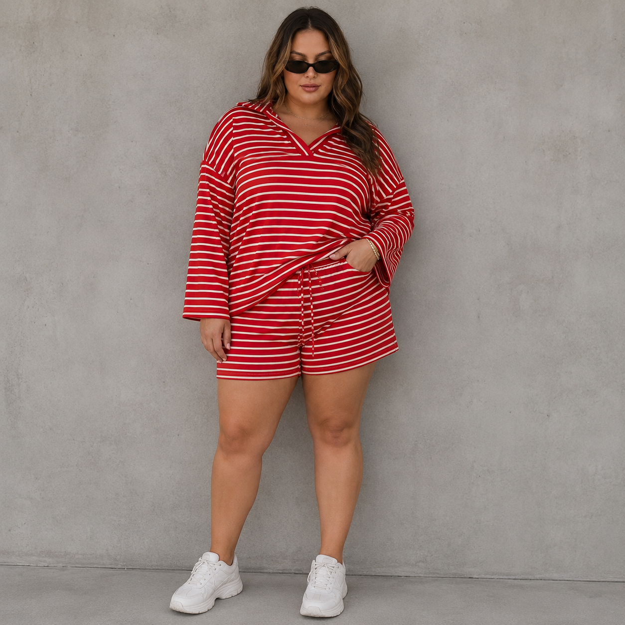 Red Two-Piece Set