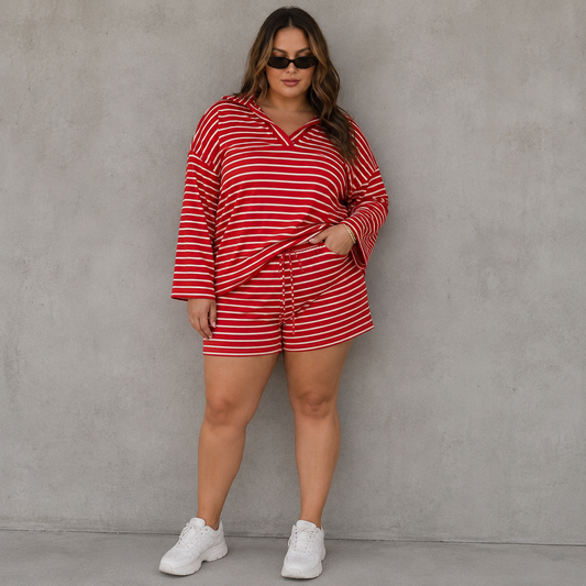 Red Two-Piece Set