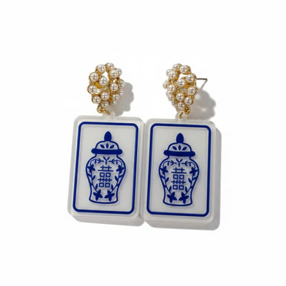 Mahjong Earrings