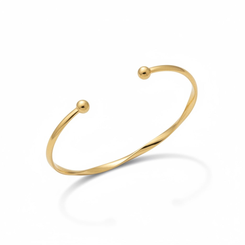 Minimalist Twist Bangle