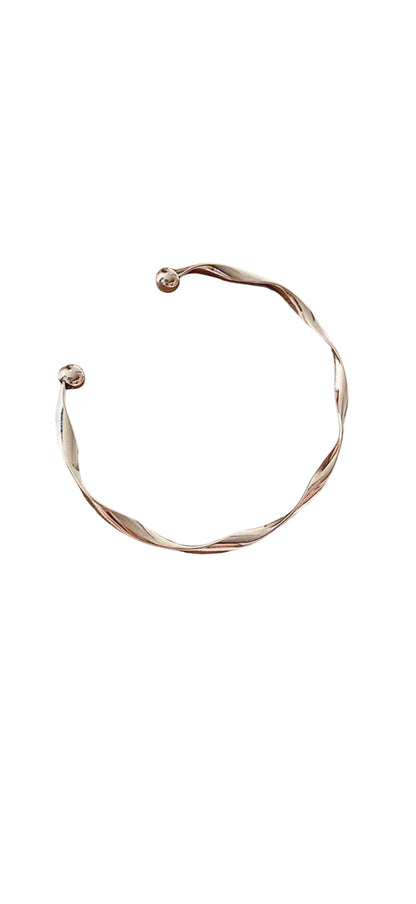 Minimalist Twist Bangle