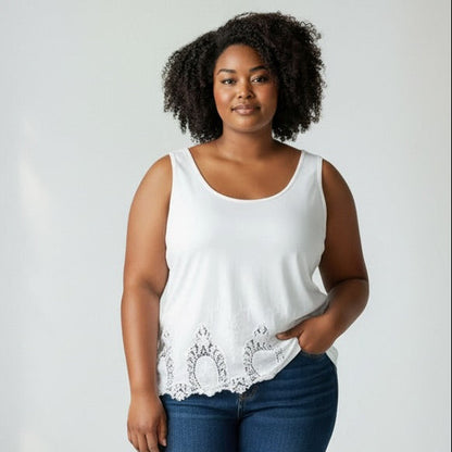 Crochet Button-Back Tank