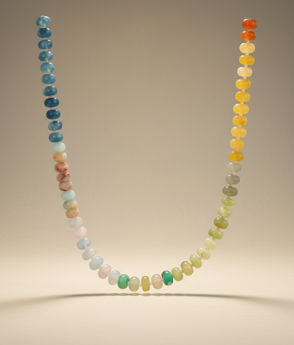 Natural Stone Bead Necklace