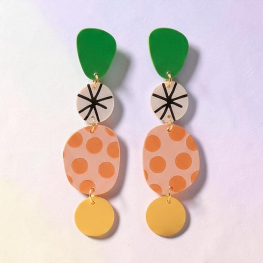 Abstract Drop Earring