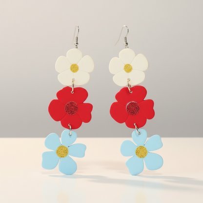 Ceramic Flower Earring