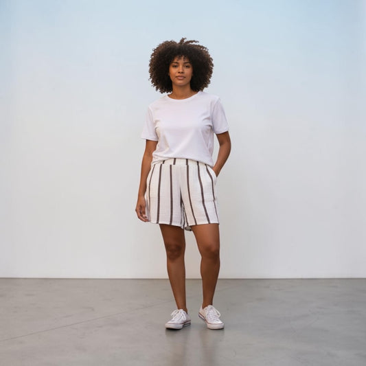 White & Brown Short