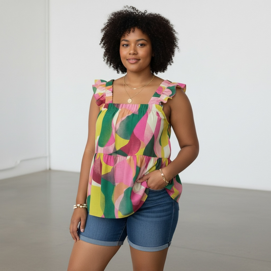 Geo Multi Color Tank
