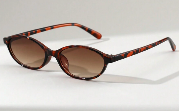 Leopard cat-eye sunnies