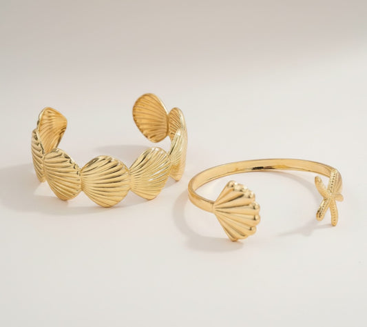 Starfish & Shell Bracelet Set