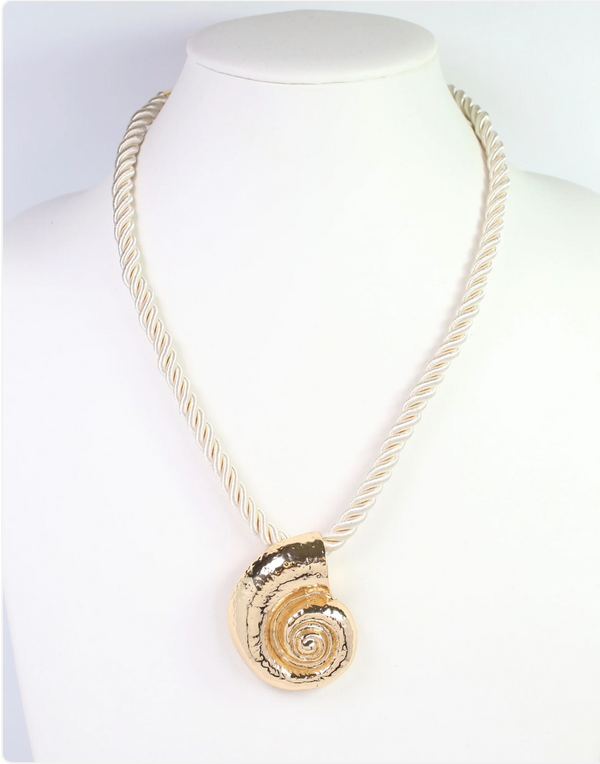 Matera Nautilus Shell Cord Necklace