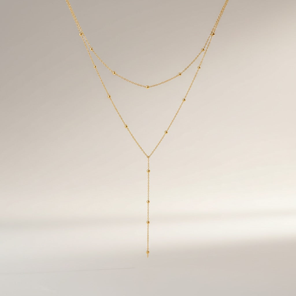 Double Layer Y Necklace