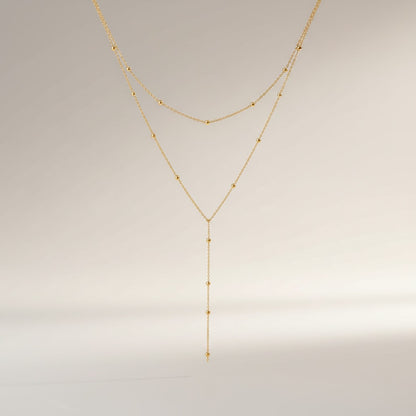 Double Layer Y Necklace