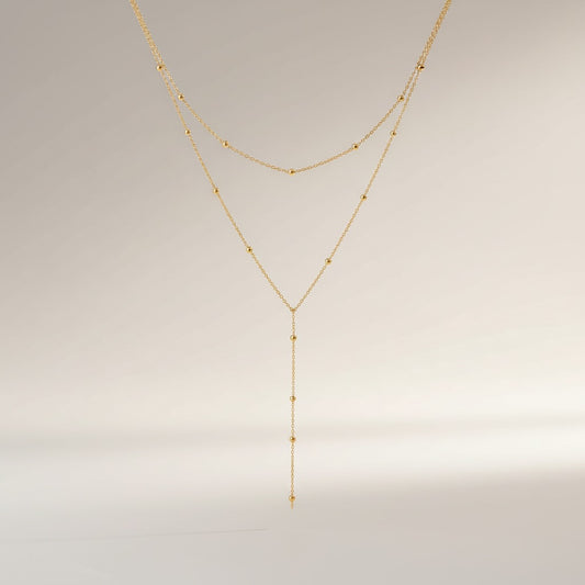 Double Layer Y Necklace